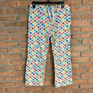 Grandma Pants Colorful Polka Dot Youth Pajama‎ Bottoms Loungewear Youth Large